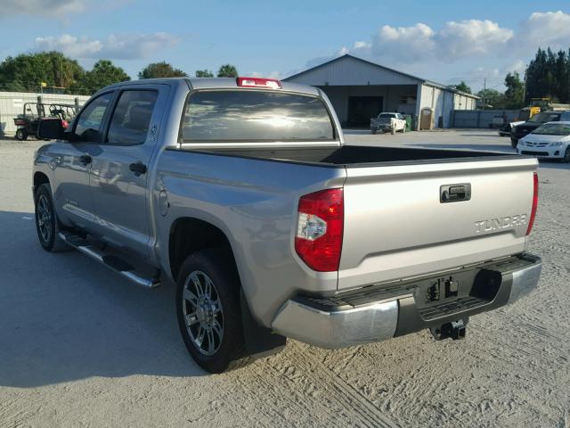 5TFEY5F16FX181424 - 2015 TOYOTA TUNDRA CRE SILVER photo 3