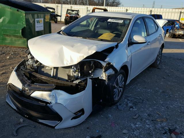 5YFBURHE2HP726607 - 2017 TOYOTA COROLLA L WHITE photo 2