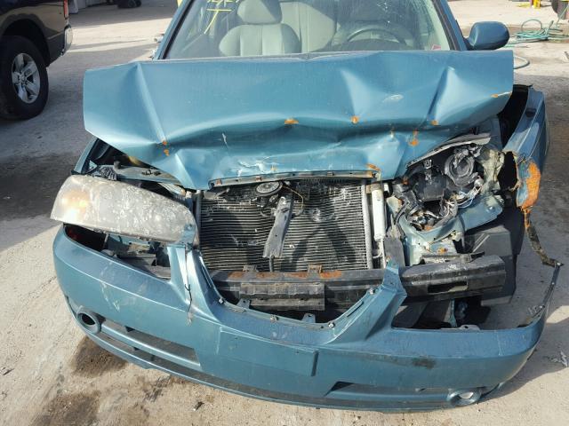 KMHDN46D66U234368 - 2006 HYUNDAI ELANTRA GL BLUE photo 9