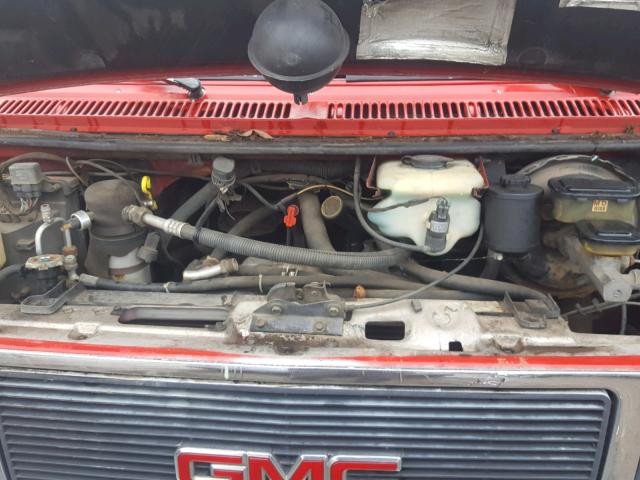 2GDEG25K9P4505471 - 1993 GMC RALLY WAGO RED photo 7