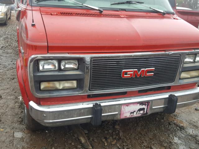 2GDEG25K9P4505471 - 1993 GMC RALLY WAGO RED photo 9