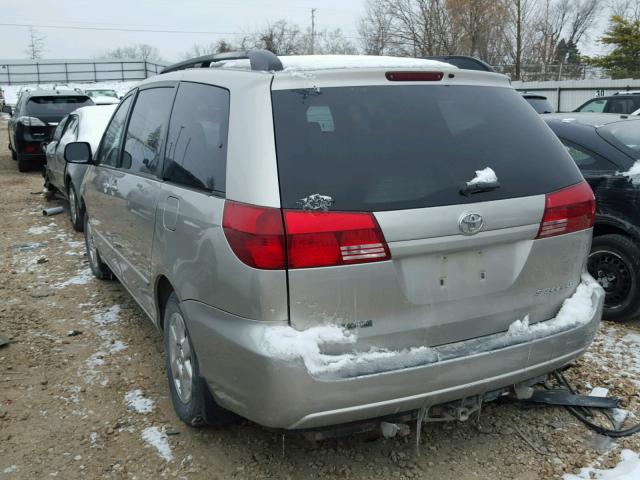 5TDZA23C45S247936 - 2005 TOYOTA SIENNA CE GRAY photo 3