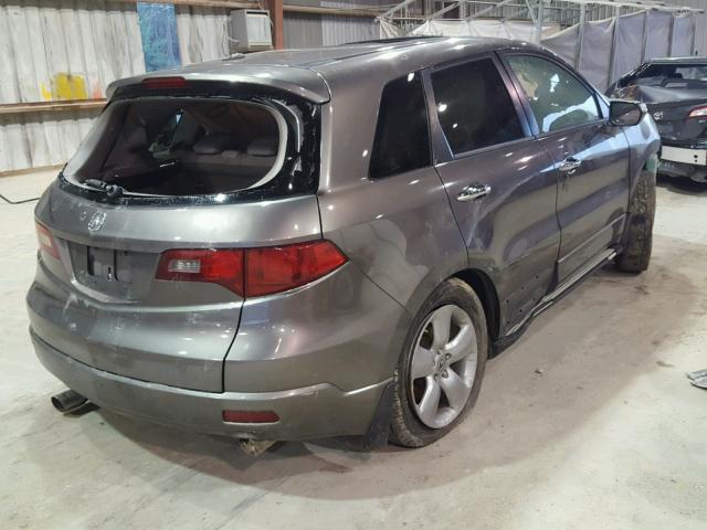 5J8TB18537A007494 - 2007 ACURA RDX TECHNO SILVER photo 4