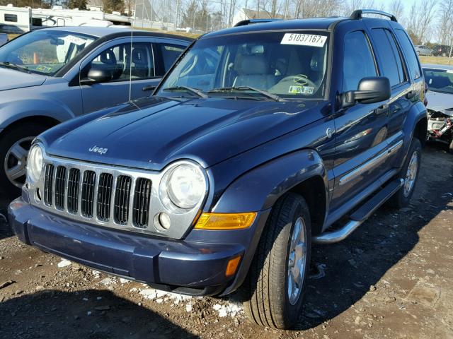 1J4GL58K26W272736 - 2006 JEEP LIBERTY LI BLUE photo 2