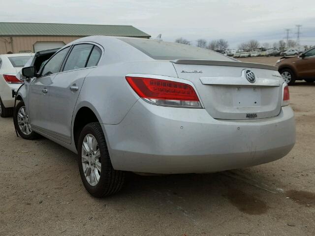1G4GD5ER2CF197922 - 2012 BUICK LACROSSE P SILVER photo 3