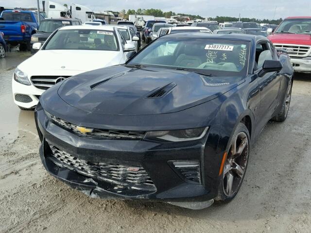 1G1FH1R70G0129593 - 2016 CHEVROLET CAMARO SS BLACK photo 2