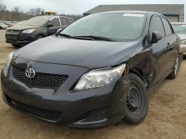 1NXBU40E79Z057149 - 2009 TOYOTA COROLLA BA BLACK photo 2