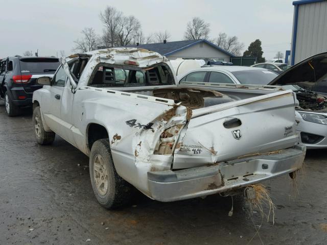 1D7HW42N45S142709 - 2005 DODGE DAKOTA SLT SILVER photo 3