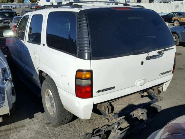 1GNEK13TX4R160276 - 2004 CHEVROLET TAHOE K150 WHITE photo 3