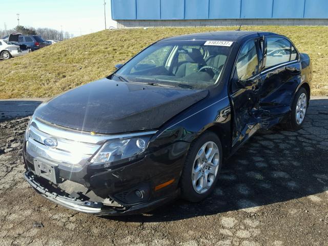 3FAHP0HA1BR112875 - 2011 FORD FUSION SE BLACK photo 2