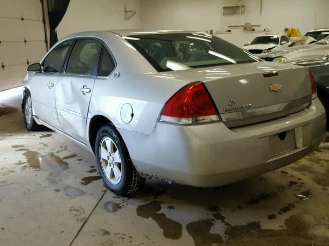 2G1WT58N489105620 - 2008 CHEVROLET IMPALA LT SILVER photo 3