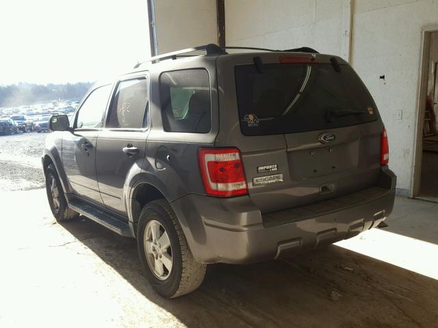 1FMCU0D7XAKB89072 - 2010 FORD ESCAPE XLT GRAY photo 3