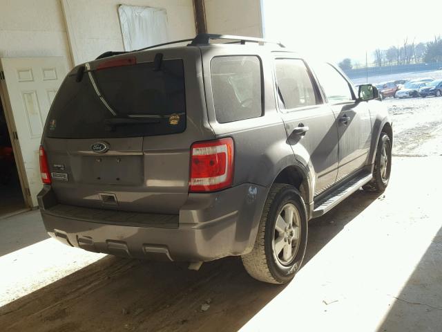 1FMCU0D7XAKB89072 - 2010 FORD ESCAPE XLT GRAY photo 4