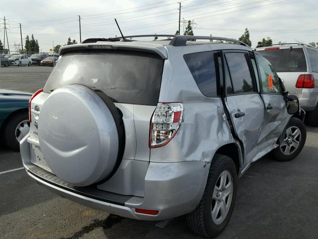 2T3ZF4DV6CW114037 - 2012 TOYOTA RAV4 SILVER photo 4