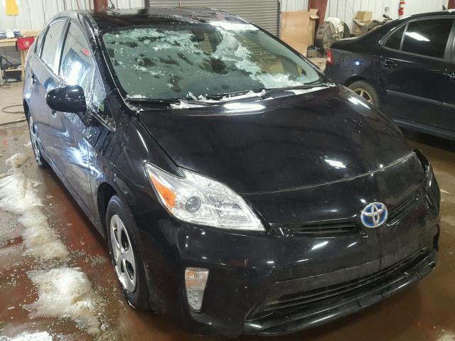 JTDKN3DUXD5636877 - 2013 TOYOTA PRIUS BLACK photo 1