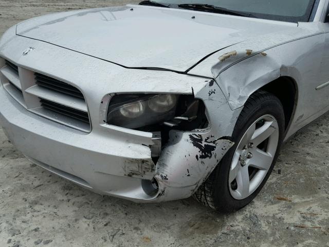 2B3KA43T89H598416 - 2009 DODGE CHARGER SILVER photo 9