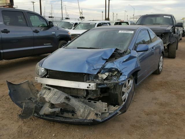 2HGFG12609H518035 - 2009 HONDA CIVIC LX BLUE photo 2