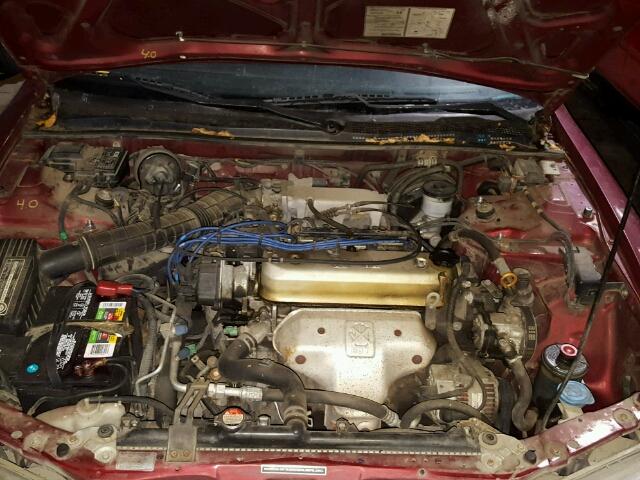 1HGCD5632SA064720 - 1995 HONDA ACCORD LX RED photo 7