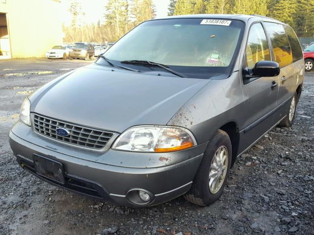 2FMZA51432BB50961 - 2002 FORD WINDSTAR L GRAY photo 2