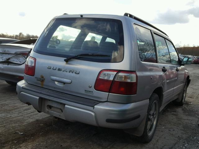 JF1SF656X2G710465 - 2002 SUBARU FORESTER S SILVER photo 4