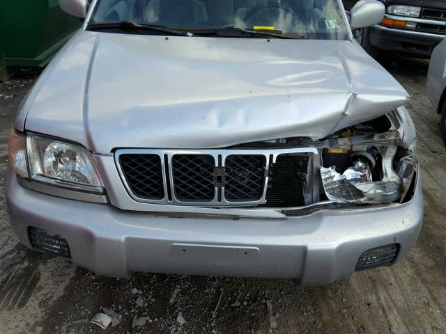 JF1SF656X2G710465 - 2002 SUBARU FORESTER S SILVER photo 7