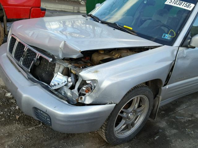 JF1SF656X2G710465 - 2002 SUBARU FORESTER S SILVER photo 9