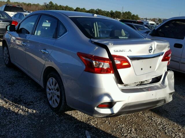 3N1AB7AP2HY325658 - 2017 NISSAN SENTRA S GRAY photo 3