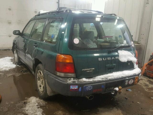 JF1SF6351YH715308 - 2000 SUBARU FORESTER L GREEN photo 3