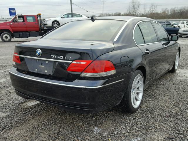 WBAHN83536DT62218 - 2006 BMW 750 LI BLACK photo 4