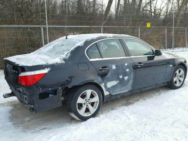 WBANV13508CZ60429 - 2008 BMW 528 XI BLACK photo 4