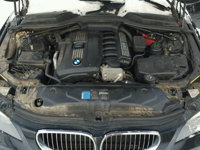 WBANV13508CZ60429 - 2008 BMW 528 XI BLACK photo 7