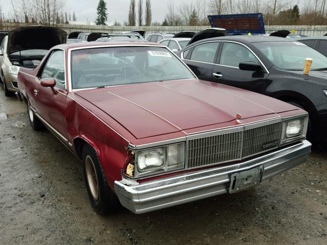 1W80KAK509839 - 1980 CHEVROLET EL CAMINO RED photo 1