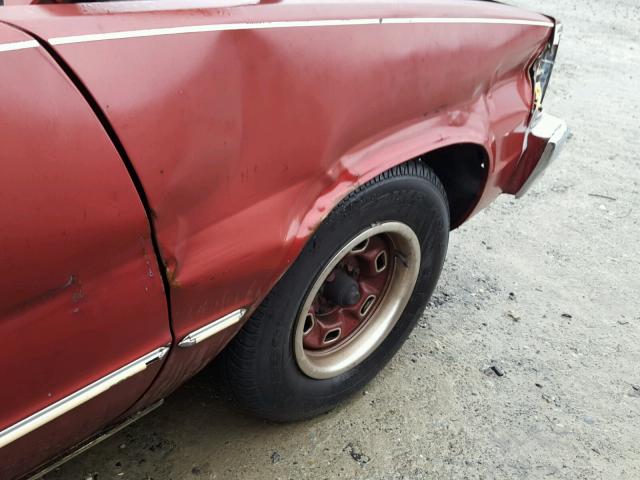 1W80KAK509839 - 1980 CHEVROLET EL CAMINO RED photo 9