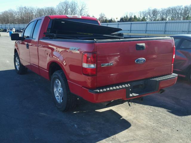 1FTRX12W47FB51358 - 2007 FORD F150 RED photo 3