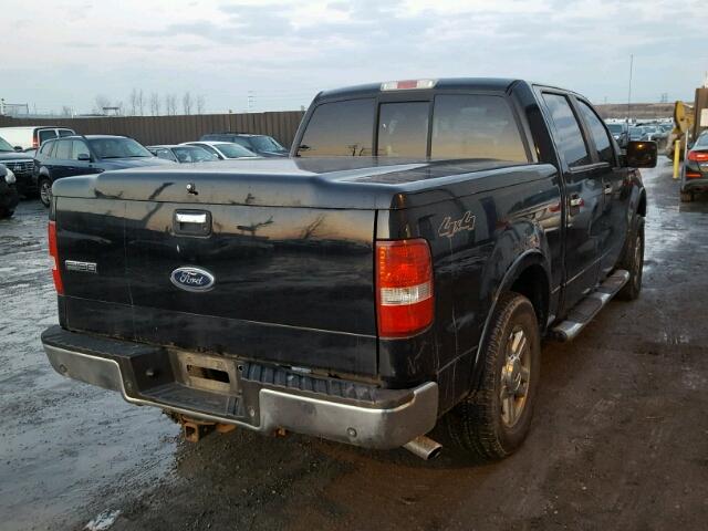 1FTPW14V77FB27702 - 2007 FORD F150 SUPER BLACK photo 4