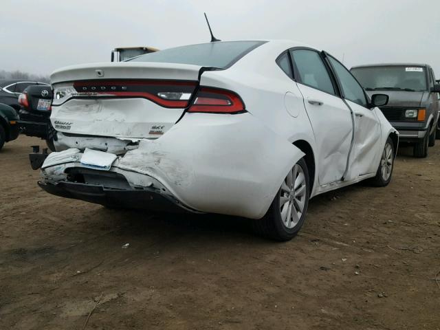 1C3CDFBB3ED903136 - 2014 DODGE DART SXT WHITE photo 4