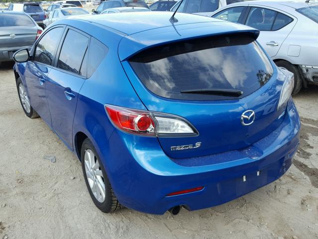 JM1BL1L71C1665258 - 2012 MAZDA 3 I BLUE photo 3