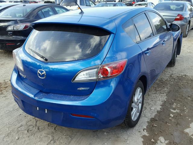 JM1BL1L71C1665258 - 2012 MAZDA 3 I BLUE photo 4