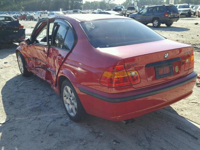 WBAEV33473KL88308 - 2003 BMW 325 I RED photo 3