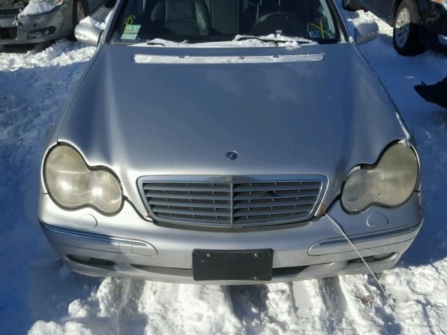 WDBRF64JX1F044869 - 2001 MERCEDES-BENZ C 320 SILVER photo 7