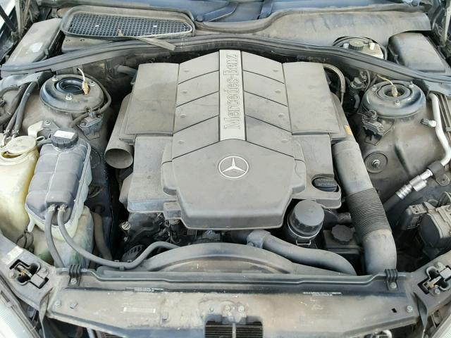 WDBNG75J82A245281 - 2002 MERCEDES-BENZ S 500 BLACK photo 7