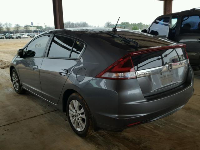 JHMZE2H72DS001763 - 2013 HONDA INSIGHT EX GRAY photo 3