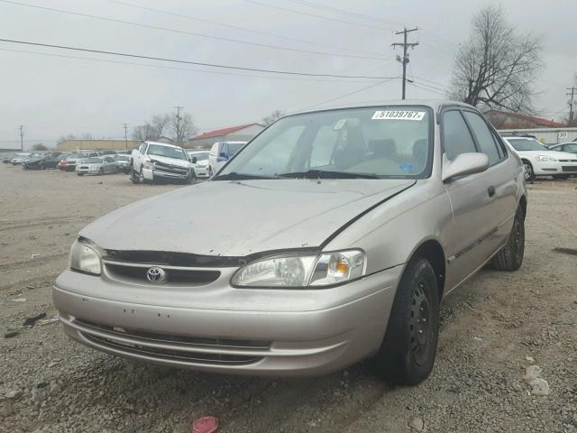 2T1BR12E9XC158575 - 1999 TOYOTA COROLLA VE BEIGE photo 2