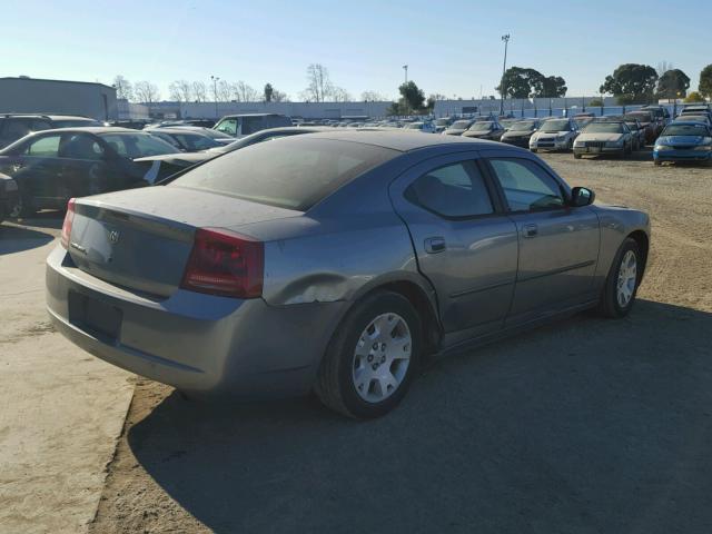 2B3KA43R26H502196 - 2006 DODGE CHARGER SE GRAY photo 4