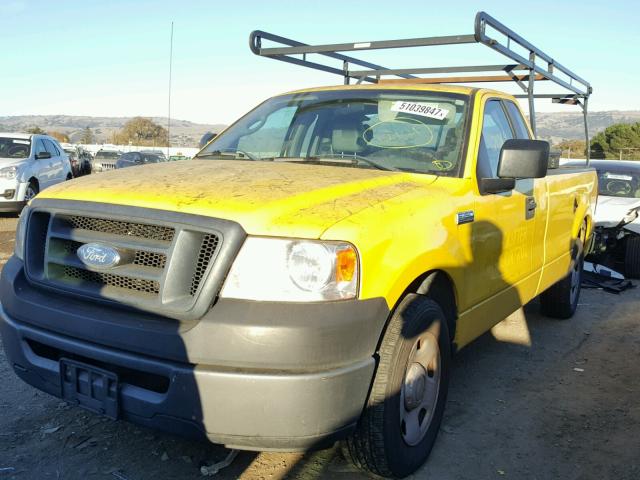 1FTRF12267KC83710 - 2007 FORD F150 YELLOW photo 2