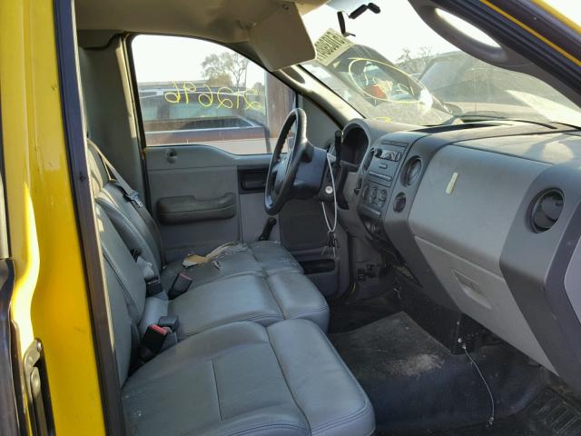 1FTRF12267KC83710 - 2007 FORD F150 YELLOW photo 5