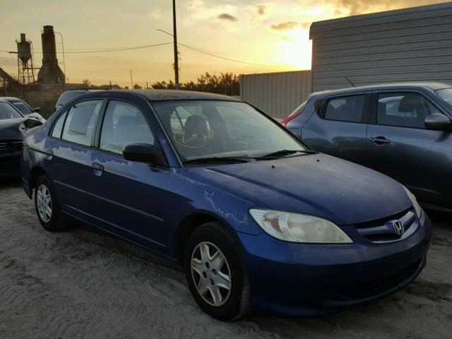 2HGES16354H643096 - 2004 HONDA CIVIC DX V BLUE photo 1