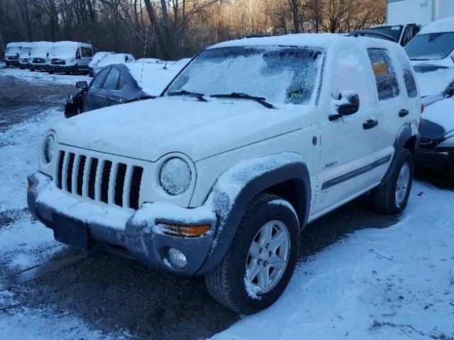 1J4GL48K04W294550 - 2004 JEEP LIBERTY SP WHITE photo 2