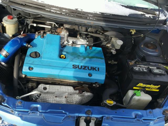 JS2RC41H035212632 - 2003 SUZUKI AERIO SX BLUE photo 7