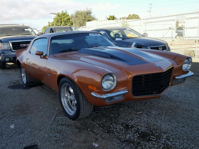 1Q87L2N144200 - 1972 CHEVROLET CAMARO ORANGE photo 1